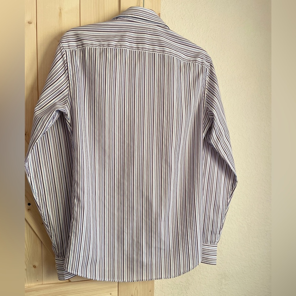 Michael Kors tailored fit button down striped shirt